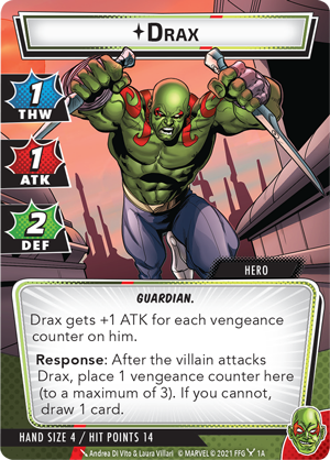 Asmodee Marvel Champions Drax Board Game Multicolor
