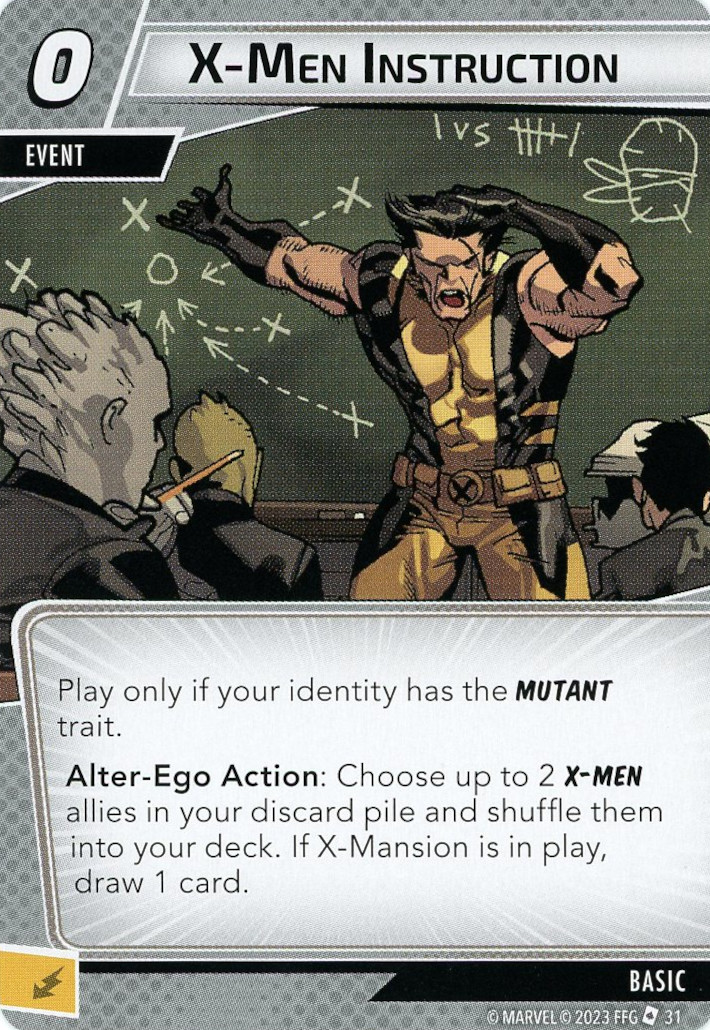 X-Men Instruction